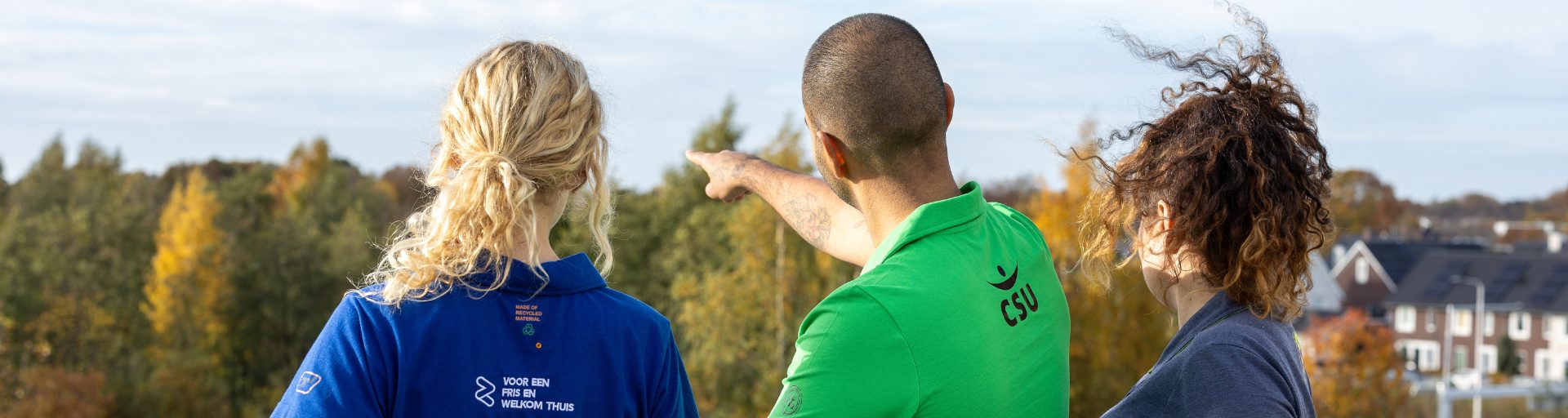3 werknemers wijzen naar de toekomst