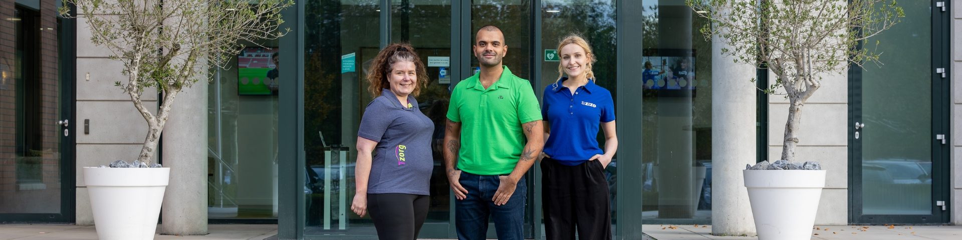 Medewerkers van Zizo. Tzorg en CSU bij hoofdkantoor in Uden