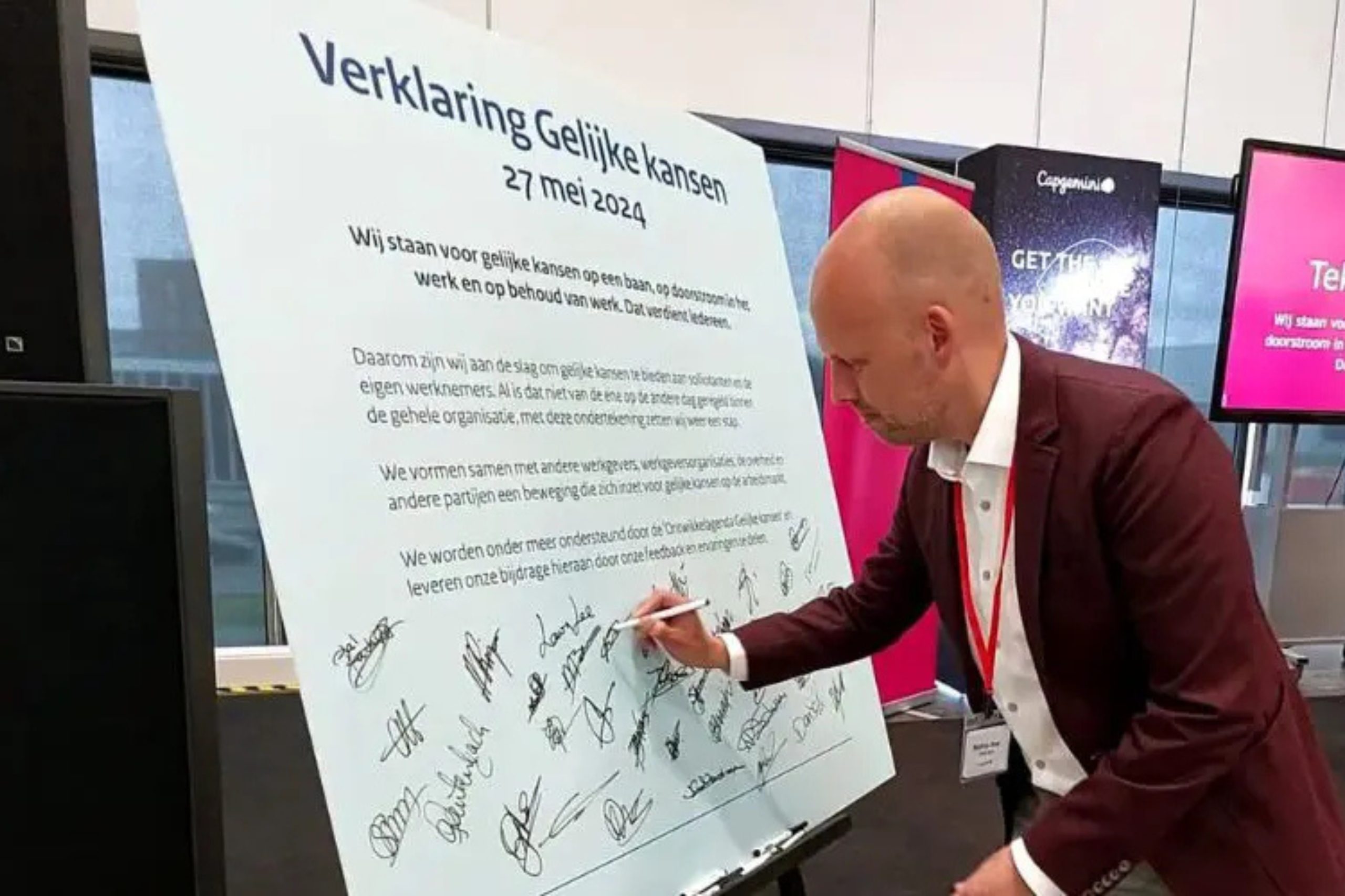 Tekenen van de Verklaring Gelijke Kansen